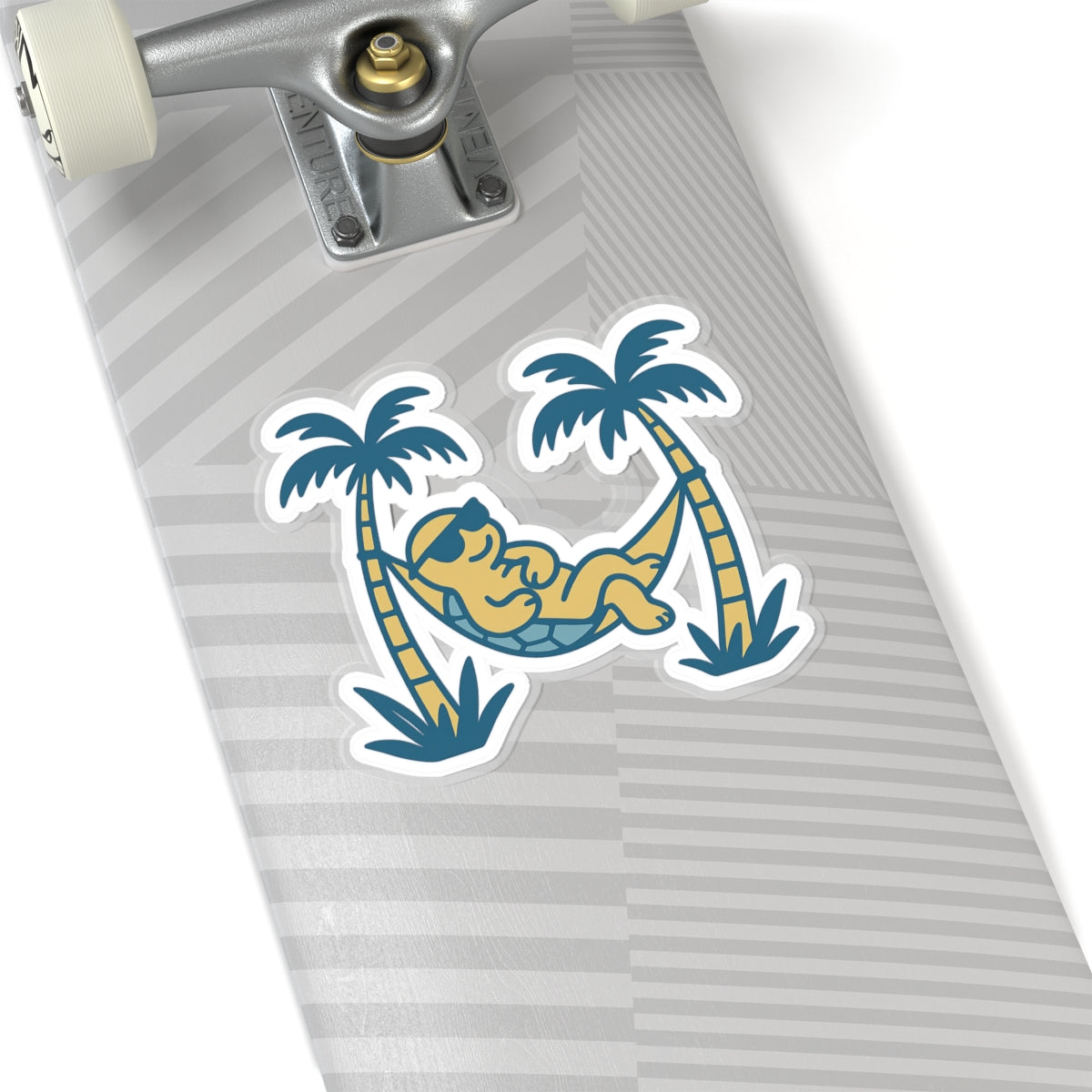 Laid Back Turtle Sticker