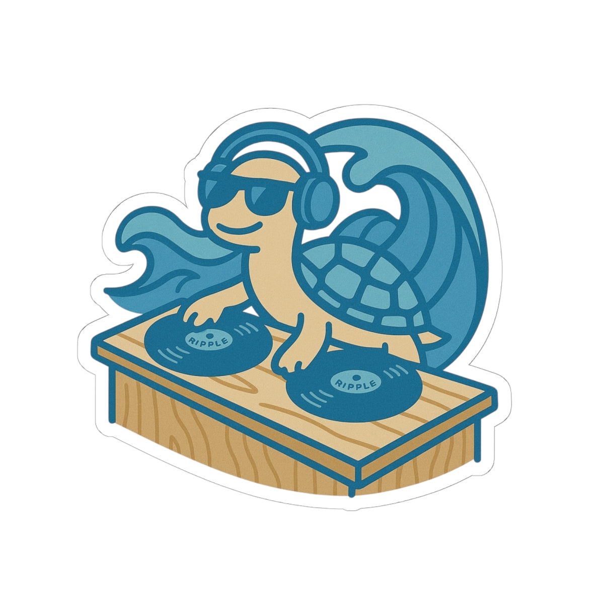 DJ Turtle Sticker